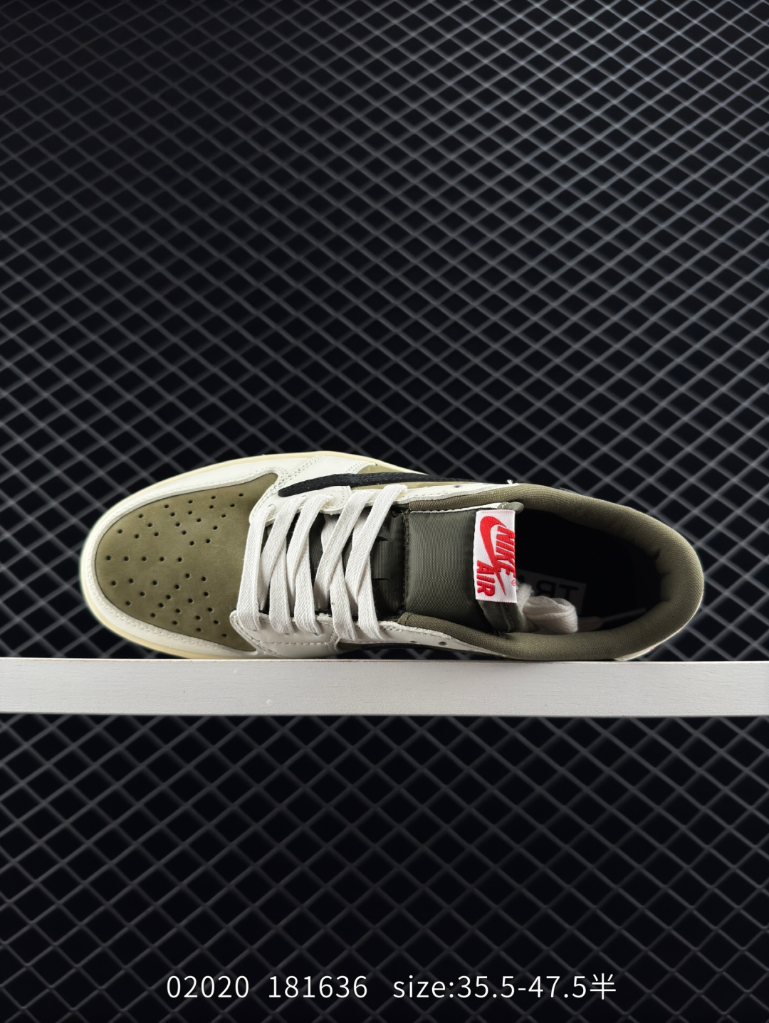 fragment design x Travis Scott x Nike Air Jordan 1 Low OG SP”Black/Green Toe“